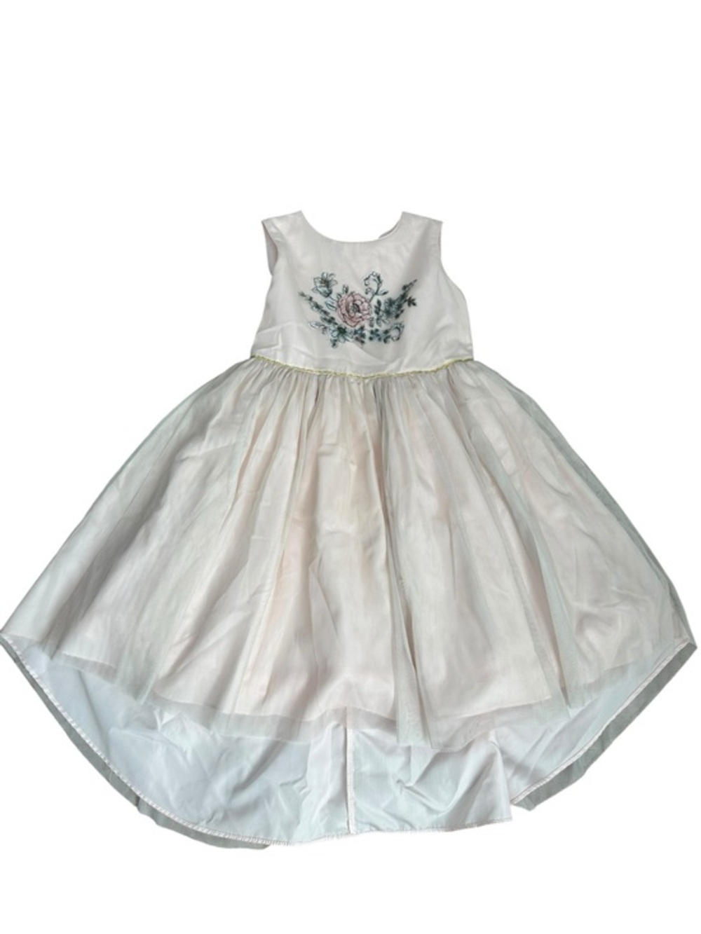 Pippa & Julie White Floral Embroidered Sleeveless Party Dress